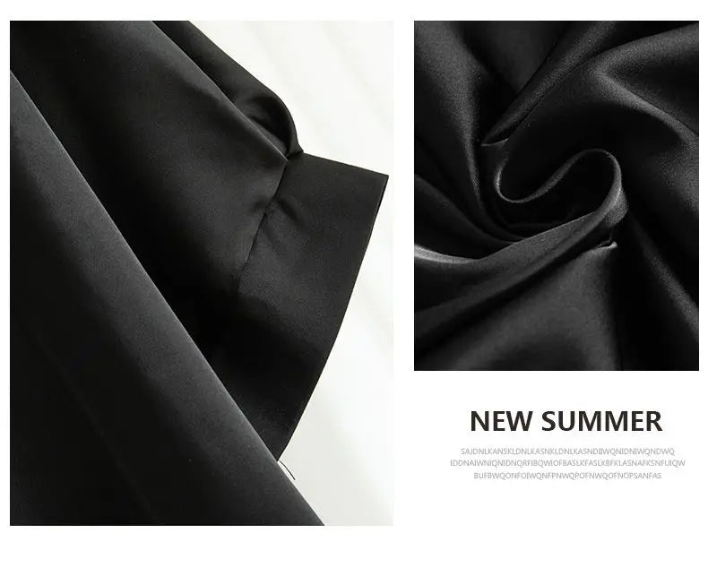 Nouveauté 2026 – T-shirt basique en satin de soie à manches courtes pour femme, col rond, coupe décontractée et légère, chemisier ample pour femme