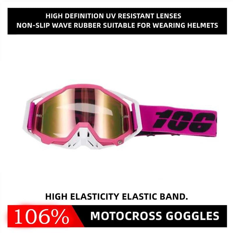 Motocross goggles, windproof and unbreakable glasses for ATV, UTV and off-road sports