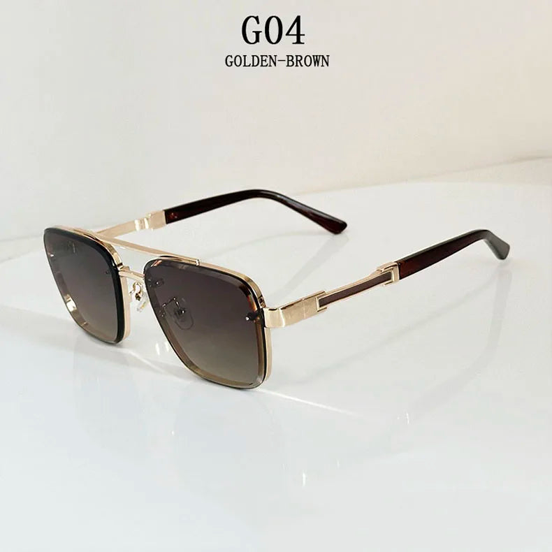 Lunettes de soleil pour hommes vintage carrées — femmes, rétro, mode