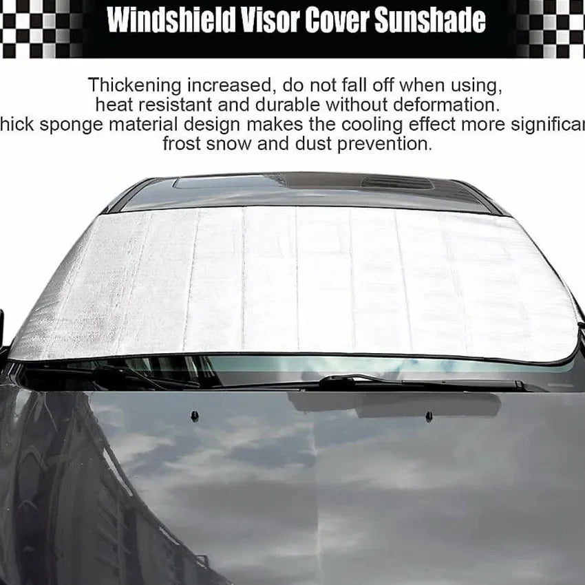Housse universelle contre la neige pour pare-brise de voiture, protection contre la pluie et le soleil pour la plupart des voitures et les SUV, 1 bouclier de pare-brise automobile
