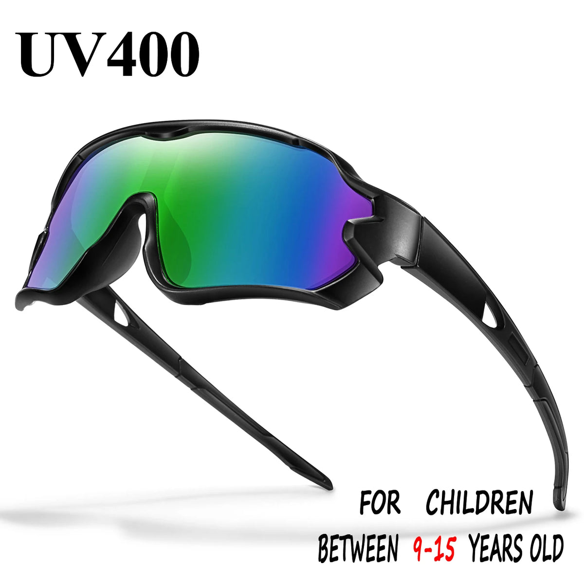 9-15 ans enfants cyclisme lunettes de soleil garçons et filles Sports de plein air équitation UV400 Camping lunettes pêche vélo lunettes pour enfants