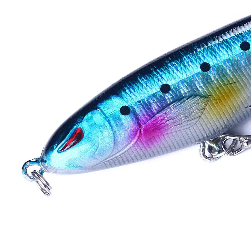 Ensemble de leurres de pêche Popper Topwater, Wobblers rotatifs artificiels, matériel de queue, appâts durs, accessoires de pêche, 5 pièces, 10 pièces