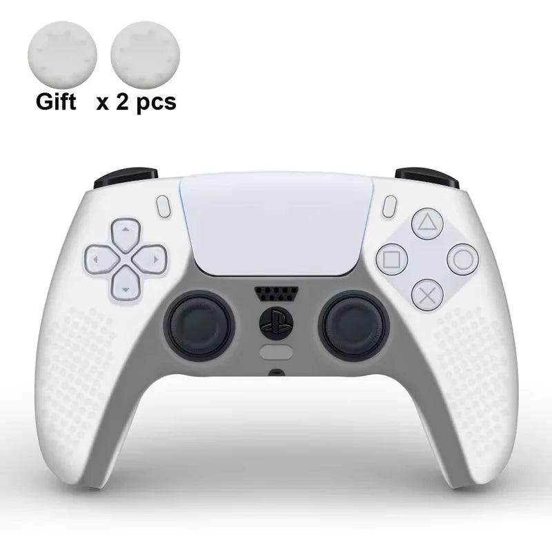 Funda de silicona protectora para mando de PS5, antideslizante, protectora, para gamepad de PlayStation 5, accesorios con agarres