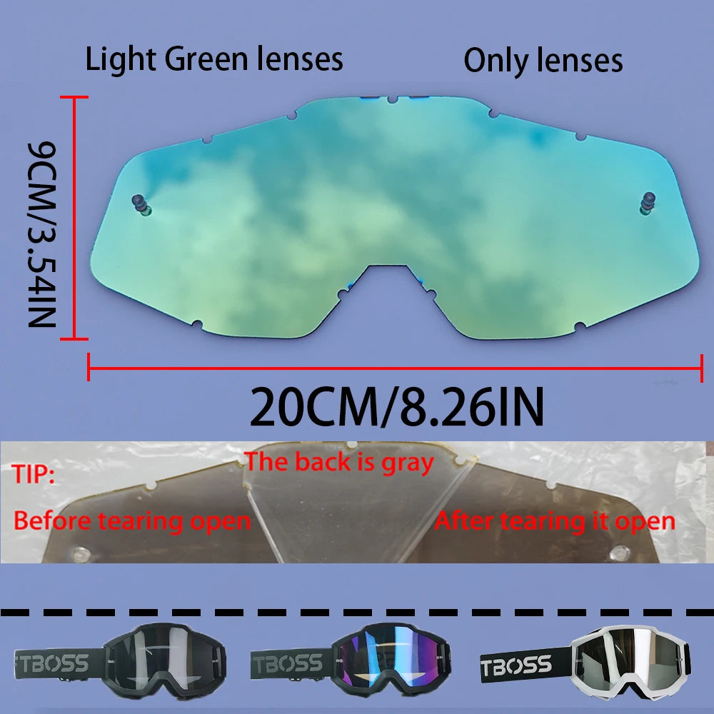 Lunettes Moto Course Anti-Poussière Coupe-Vent — Motocross Cyclisme Ski