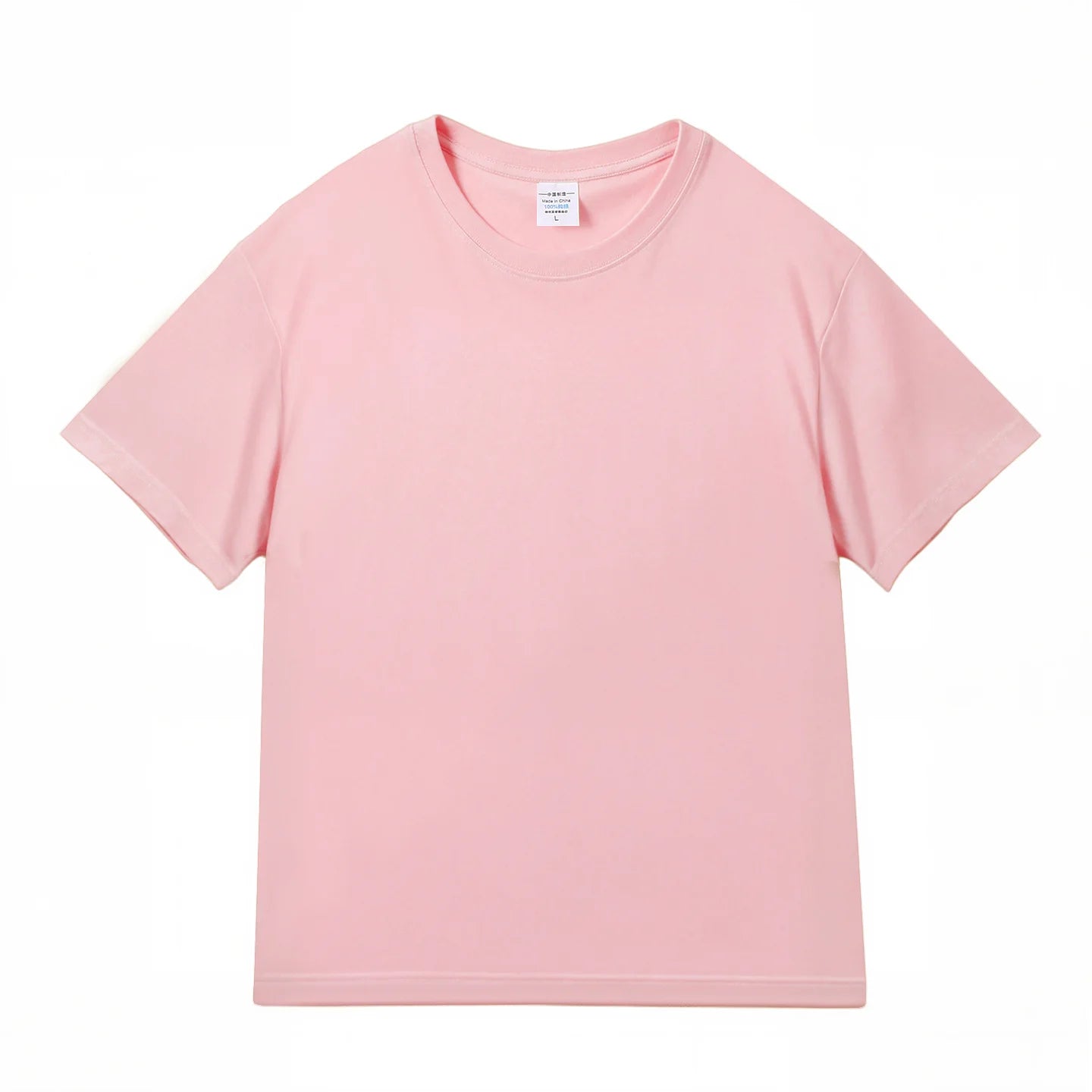100 % algodón, manga media, para hombre y mujer, camiseta de verano holgada de manga corta informal, camiseta básica de cuello redondo de color sólido, tops