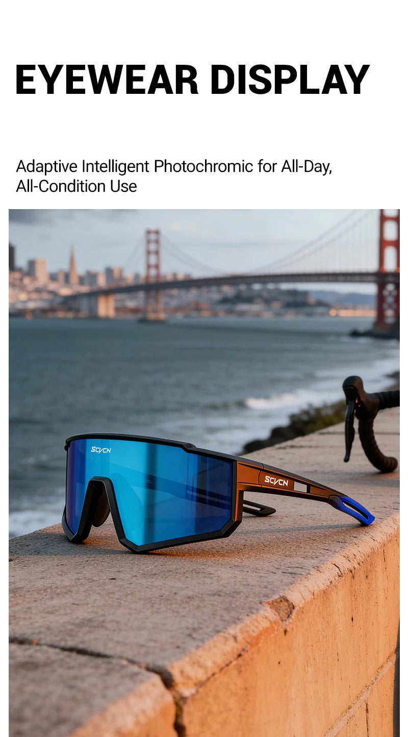 Lunettes de vélo de route et VTT UV400 — sport montagne, protection, hommes et femmes