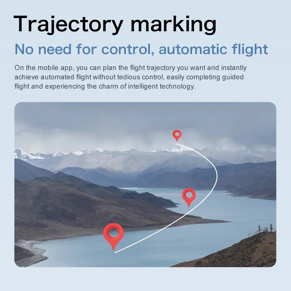 Drone GPS 8K professionnel — double caméra, moteur brushless, maintien d'altitude, quadricoptère pliable RC