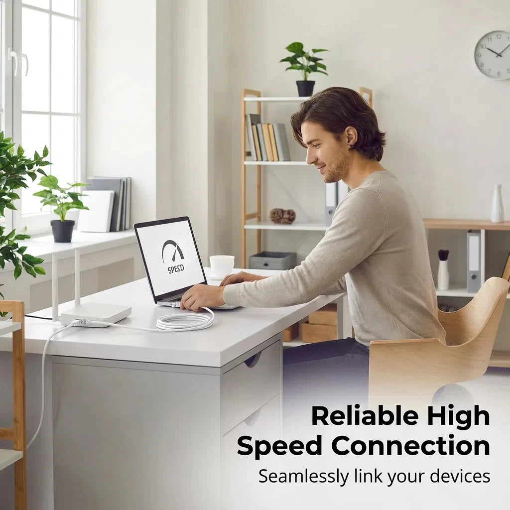 Cat6 RJ45 UTP Ethernet Cable 1000Mbps, 0.5/1/2/3/5/10/15/20/30/50M, LAN Network Cord, Internet Cord, Router, Computer Cable