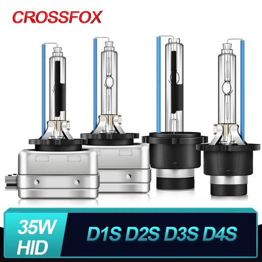 Ampoules Xenon HID 35W D1S/D2S/D3S/D4S — 4300K à 12000K Hi/Lo 2 Pièces
