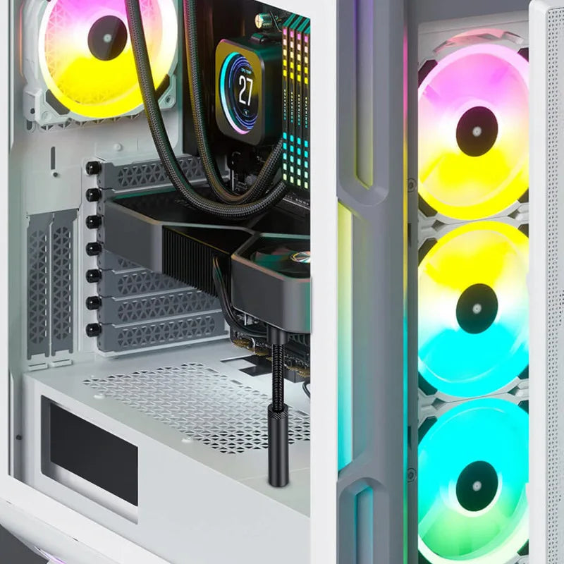 Support de carte graphique GPU, Support d'affaissement de carte vidéo rotatif télescopique Vertical, Support de carte vidéo en alliage d'aluminium