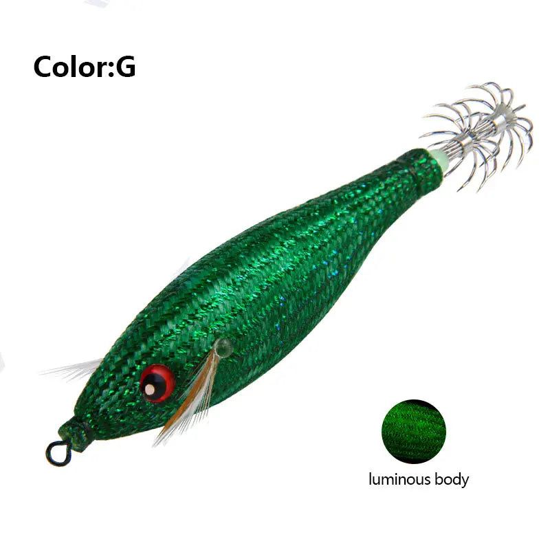 Accessoires de pêche 78Mm 10G, gabarit de calmar flottant, leurre de pêche au gabarits, crochet de calmar artificiel en plastique pour outils de pêche en bateau de mer