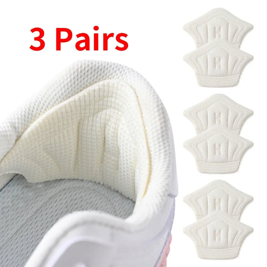 Semelles intérieures Patch coussinets de talon pour chaussures de Sport, autocollant arrière, taille réglable, anti-usure, coussin de pieds, insertion de semelle intérieure, 3 paires/6 pièces