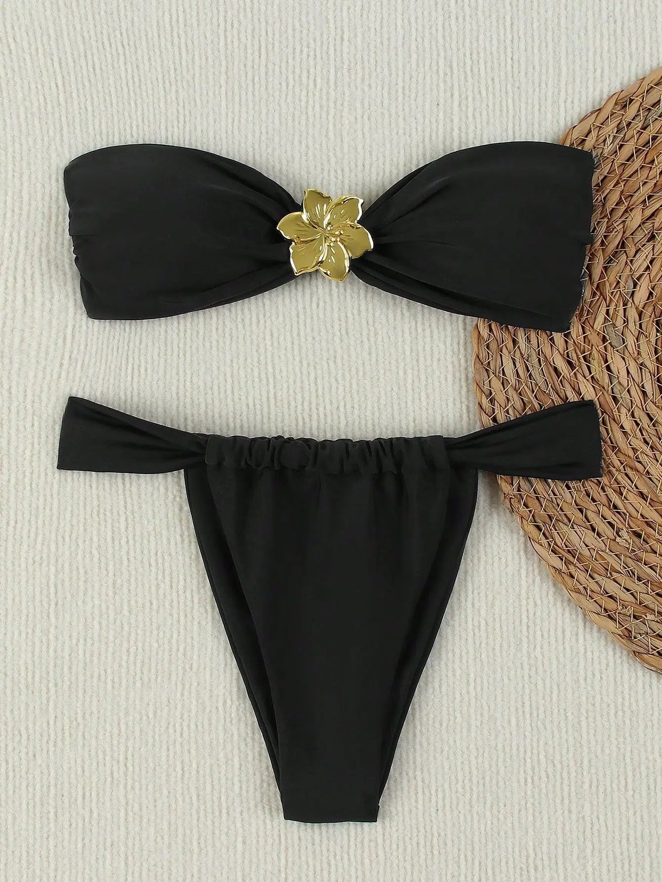 Ensemble bikini bandeau push-up sexy 2026 - Maillot de bain brésilien string pour femme