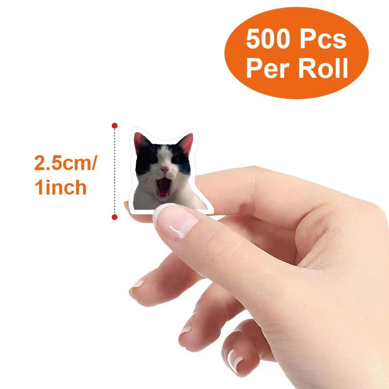 Cute Cat Graffiti Stickers, 500 Pieces, for Notebooks, Water Bottles, Luggage, Phone Cases, DIY Decoration and Kids' Stickers