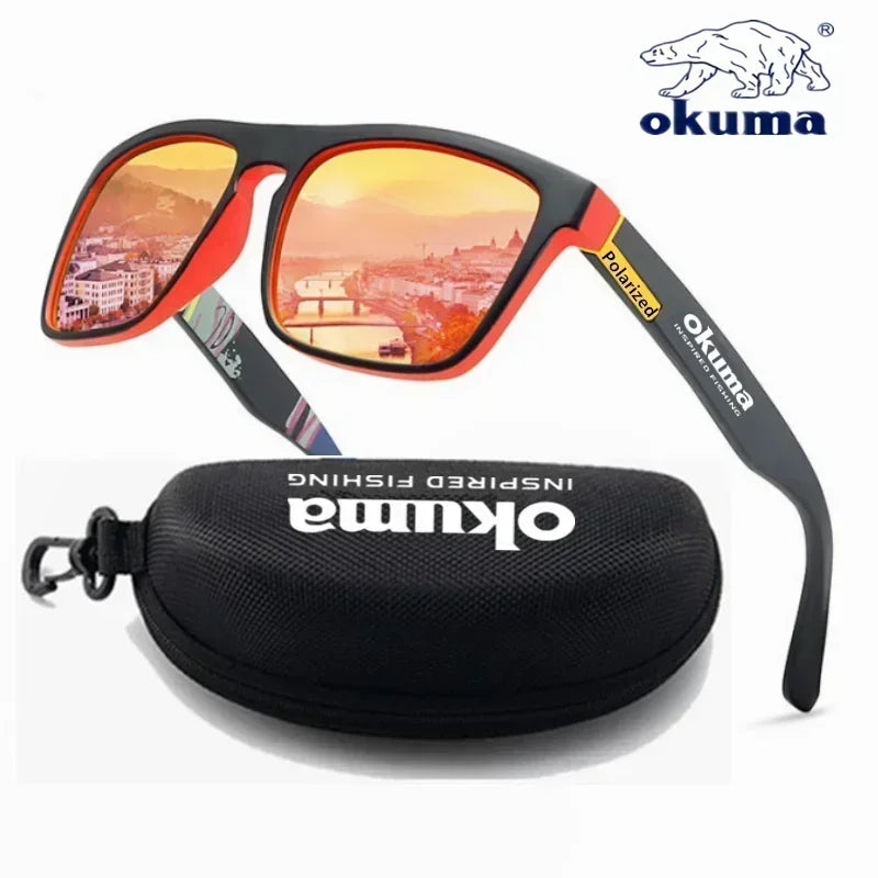 Okuma - Gafas de sol polarizadas para hombres y mujeres, gafas de sol para caza, pesca, ciclismo, con caja opcional, UV400