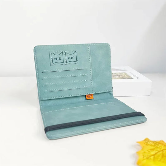Porte-Passeport RFID Cuir Voyage — Multi-Fonction ID Carte Bancaire Homme Femme