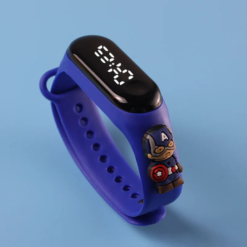 Reloj deportivo impermeable para niños, reloj SpidSuffolk Butter para niñas, pulsera electrónica, reloj táctil LED, de moda