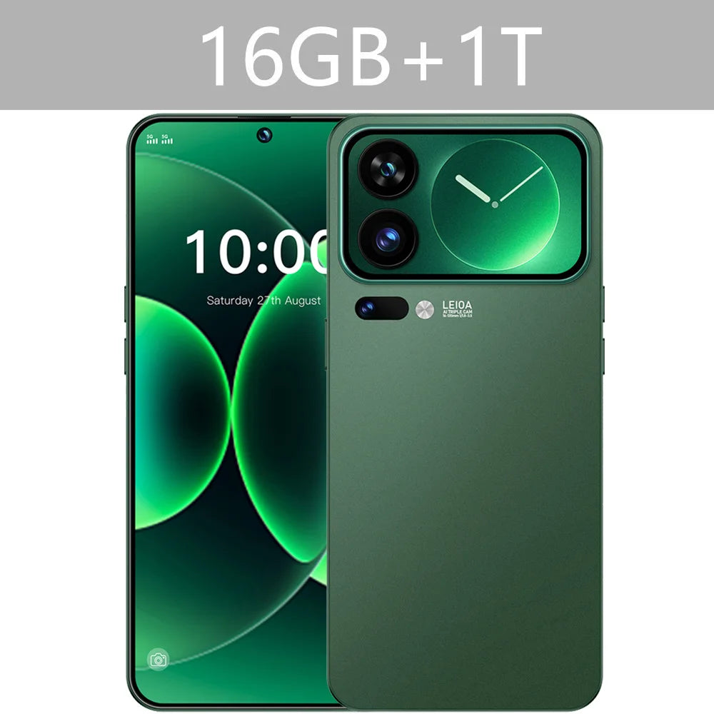 Smartphone M17 Pro Max 7.3HD 2026 NOUVEAU CHAUD Pas Cher 5G Double SIM 7800mAh Android 15 Version Globale Téléphones Mobiles