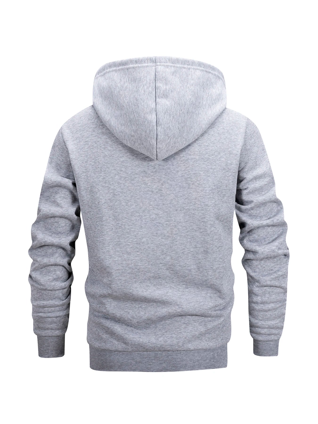 Men's Zip-Up Hoodie, Outdoor Sports Hoodie, Everyday, Basic, Casual, Autumn Winter, Cardigan Jacket