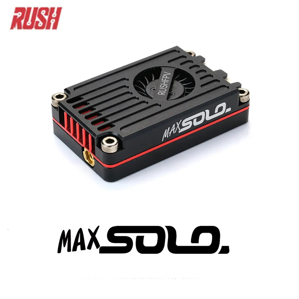 RUSHFPV RUSH MAX SOLO 5.8GHz 2.5W VTX 5.8G coque CNC ventilateur de refroidissement intégré pour Drone de course RC FPV Freestyle longue portée
