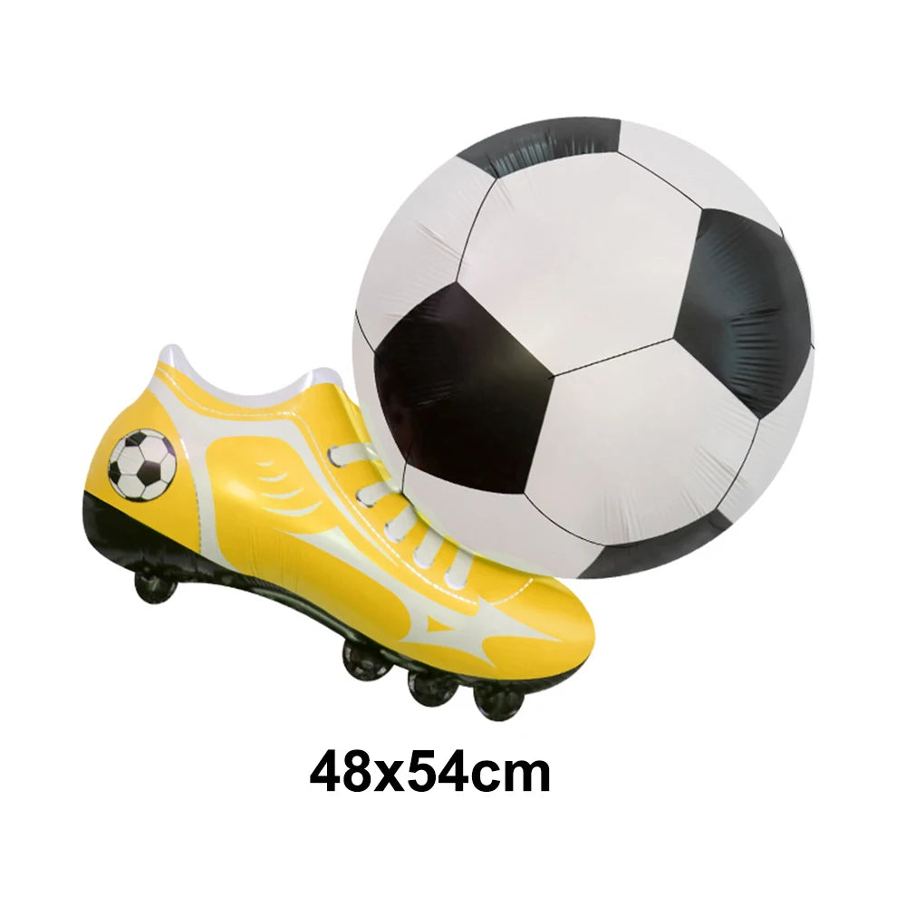 Ballons Aluminium Thème Football — Décoration Fête Anniversaire & Baby Shower Enfant