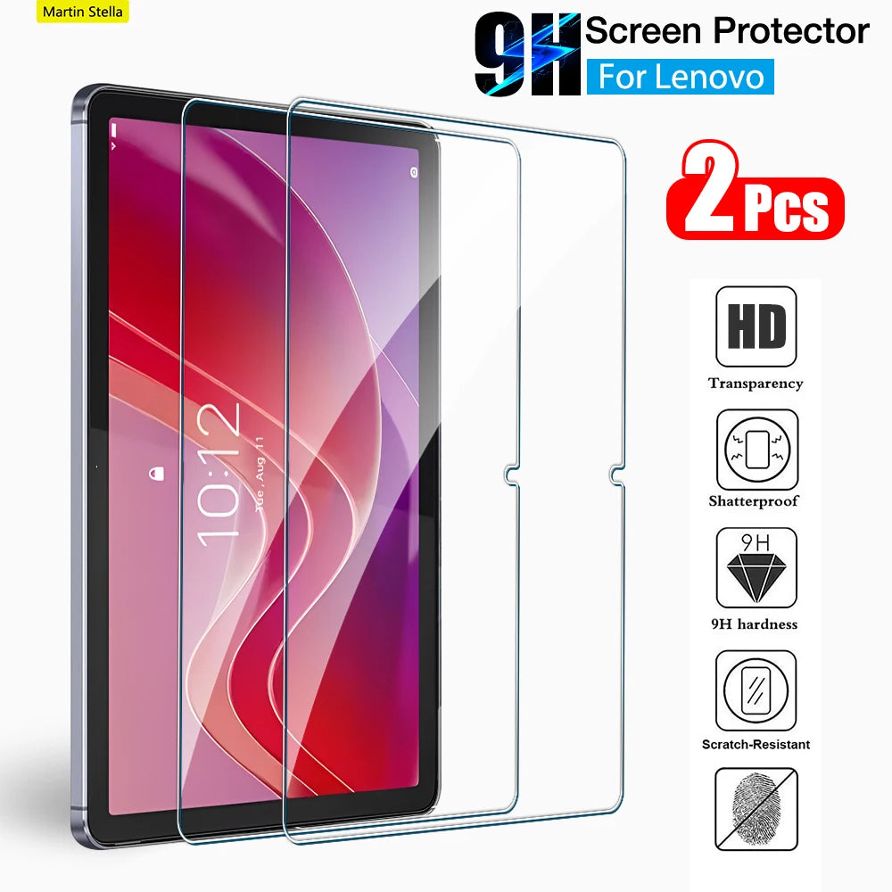 Protecteur d'écran en verre trempé pour tablette 10-11 pouces — 2 pièces, compatible Tab M10 Plus, M11, P11 Pro