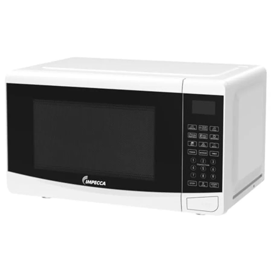 Four à micro-ondes de comptoir 10 Menus automatique Minuterie de dégivrage LED 0,7 Cu. Presse de verrouillage pour enfant, plateau tournant 700W 9,65 pour ouvrir
