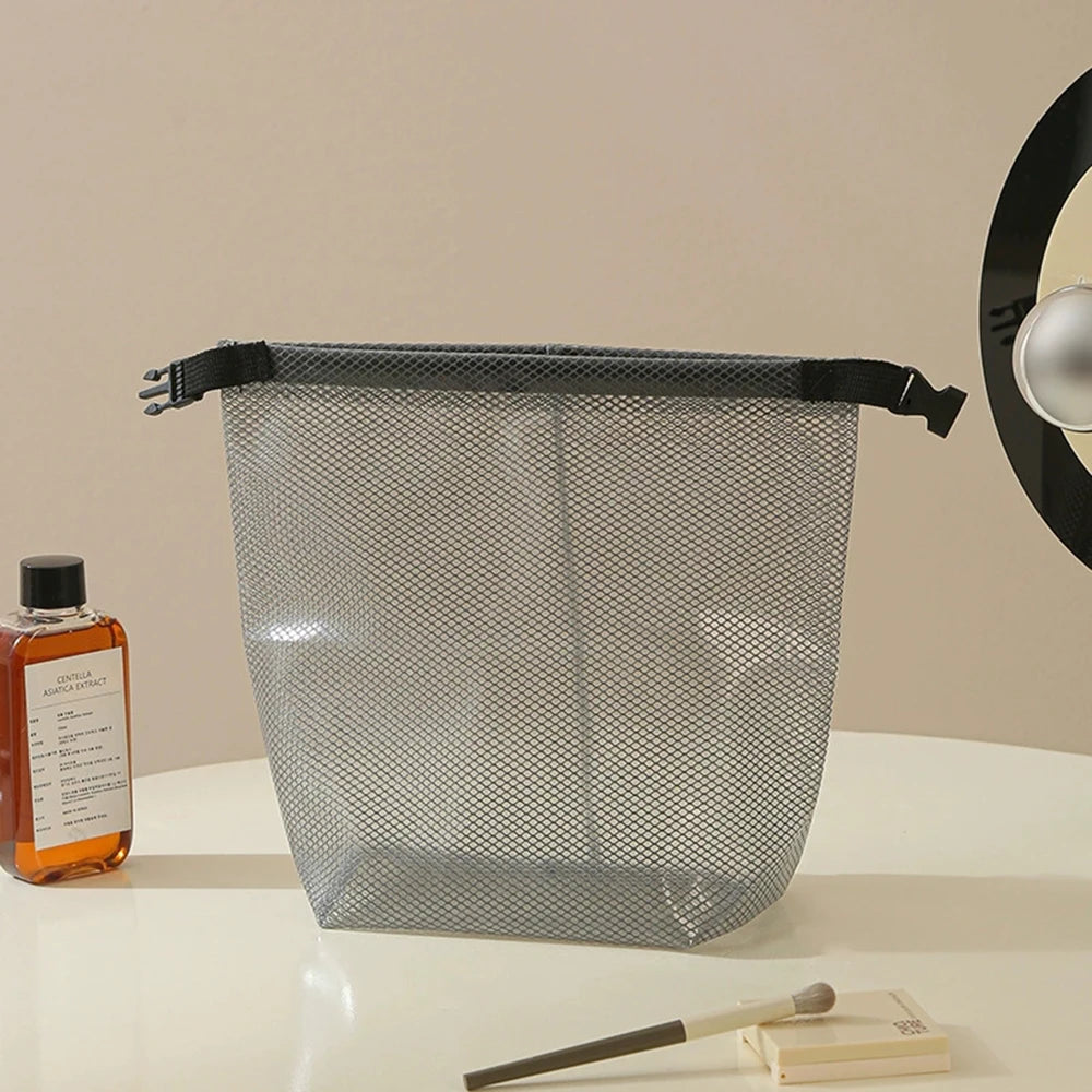Bolsa de maquillaje de viaje de 1/2 piezas: de gran capacidad, impermeable, portátil, adecuada para natación y transporte al aire libre.