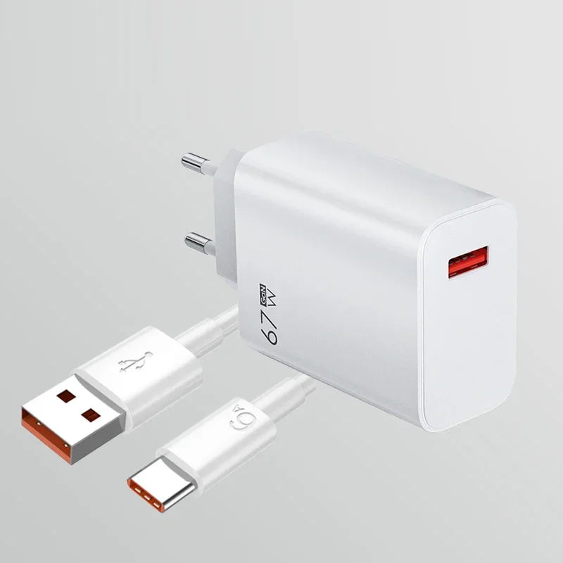 Câble de données USB 6A vers Type-C charge rapide compatible smartphones Android