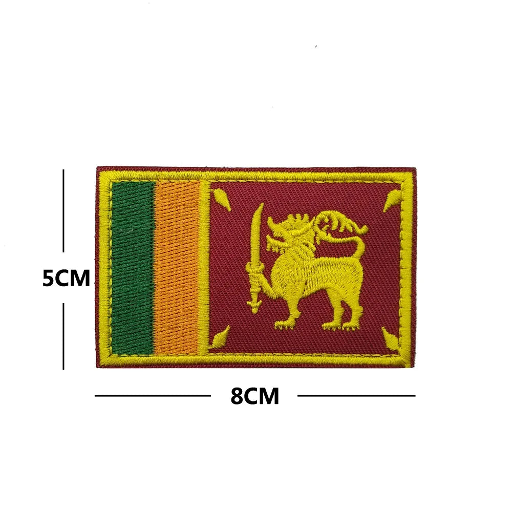 Drapeau d'Afrique 3D Egypte Kenya Algérie Nigeria Angola Tunisie Maroc Soudan Malte Namibie Ghana Mozambique Drapeaux Patchs brodés
