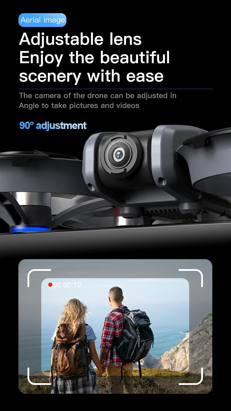 Mini dron profesional 4K Lenovo X226/X226VR, helicóptero teledirigido, avión RC, dron con pantalla, cuadricóptero, juguete de regalo para niños