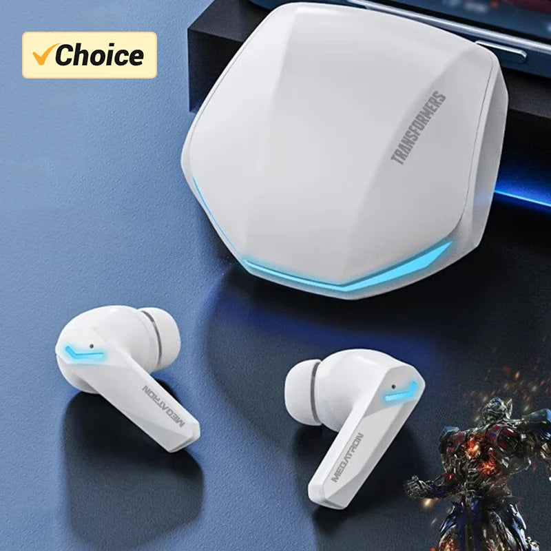 Écouteurs Bluetooth 5.3 avec micro — 9D stéréo, double mode jeu/musique, sans fil, sport