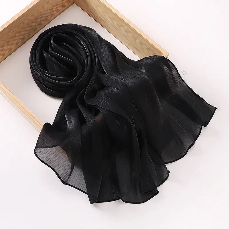 Hiyabs de gasa de primera calidad para mujer, velo turbante suave y largo, bufandas musulmanas, chales hiyab, cubierta para la cabeza islámica, accesorios de Ramadán