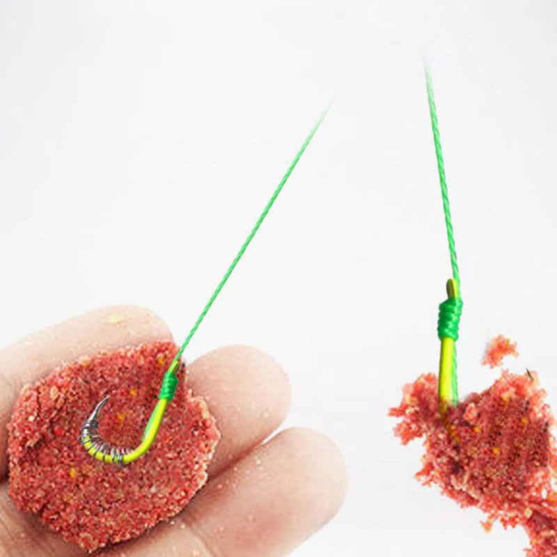 Pack of 20 olive-shaped 304 stainless steel bait feeders for carp fishing