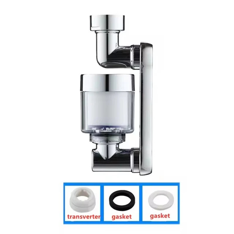 Buse filtrante rotative à 1080 ° universelle, robinet de cuisine domestique, robinet de ark, bras robotique, éclaboussures, moteurs F/05 et ET