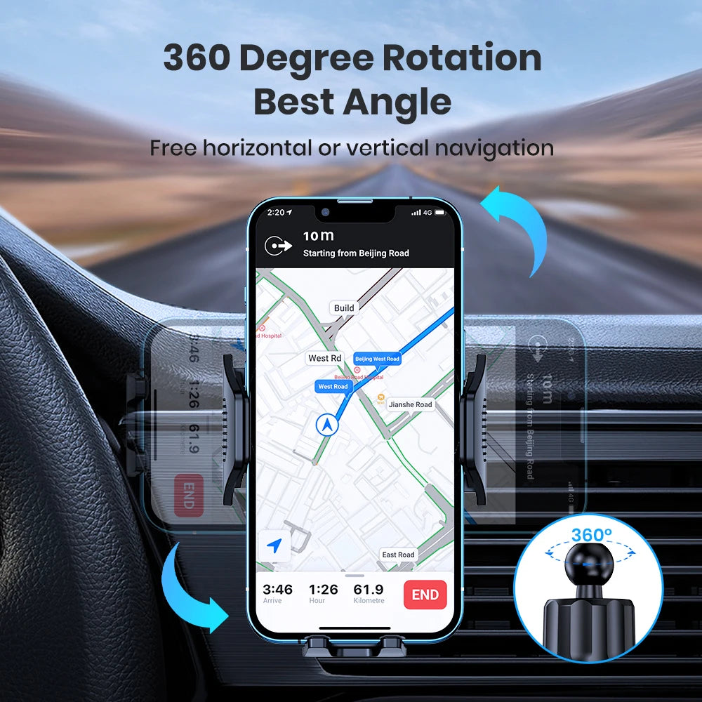 Support de téléphone de voiture universel magnétique compatible smartphones
