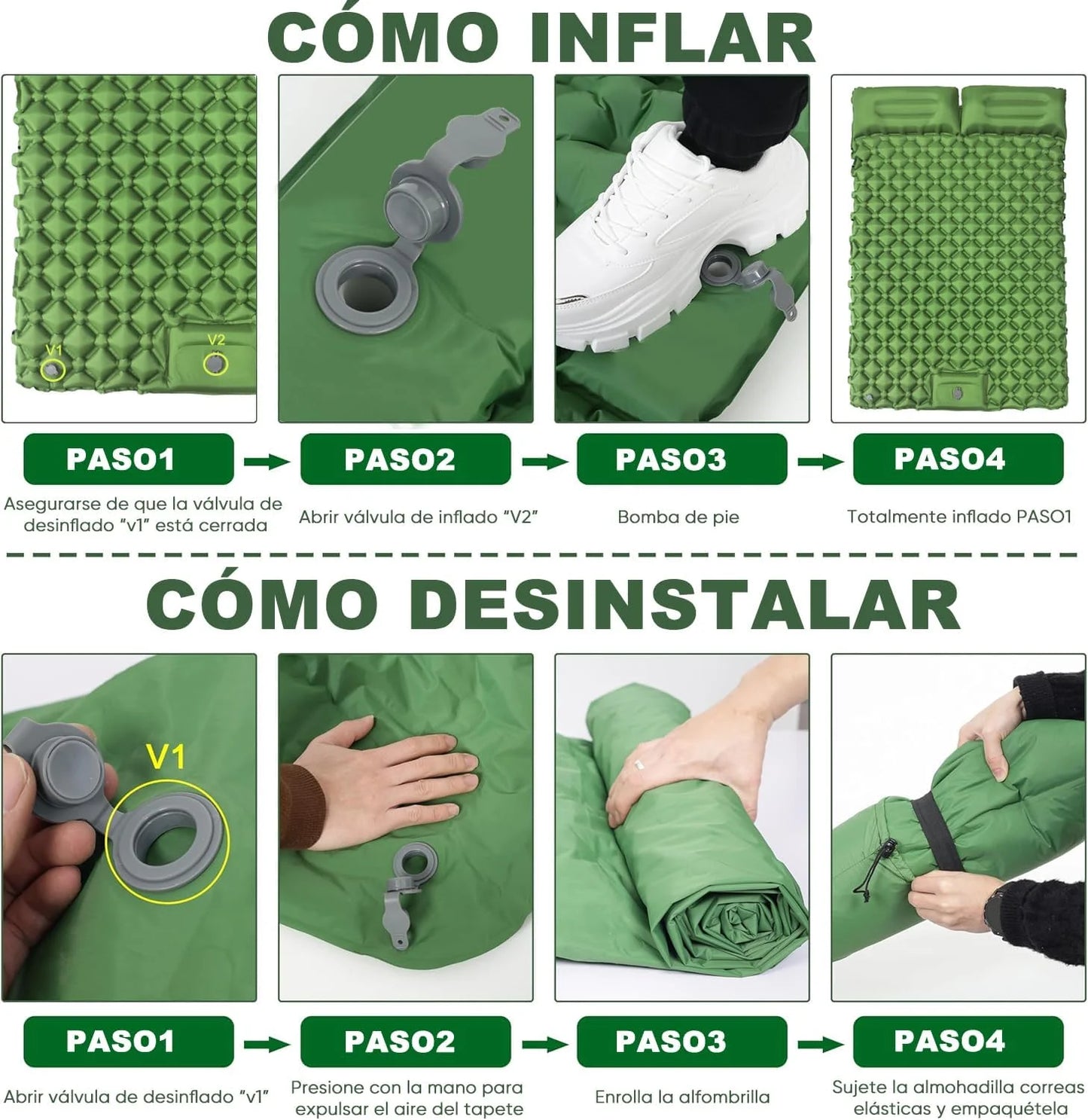 Matelas gonflable Double de Camping en plein air, coussin de couchage Extra large, lit pliant ultraléger, tapis de couchage pour voiture, tapis de voyage