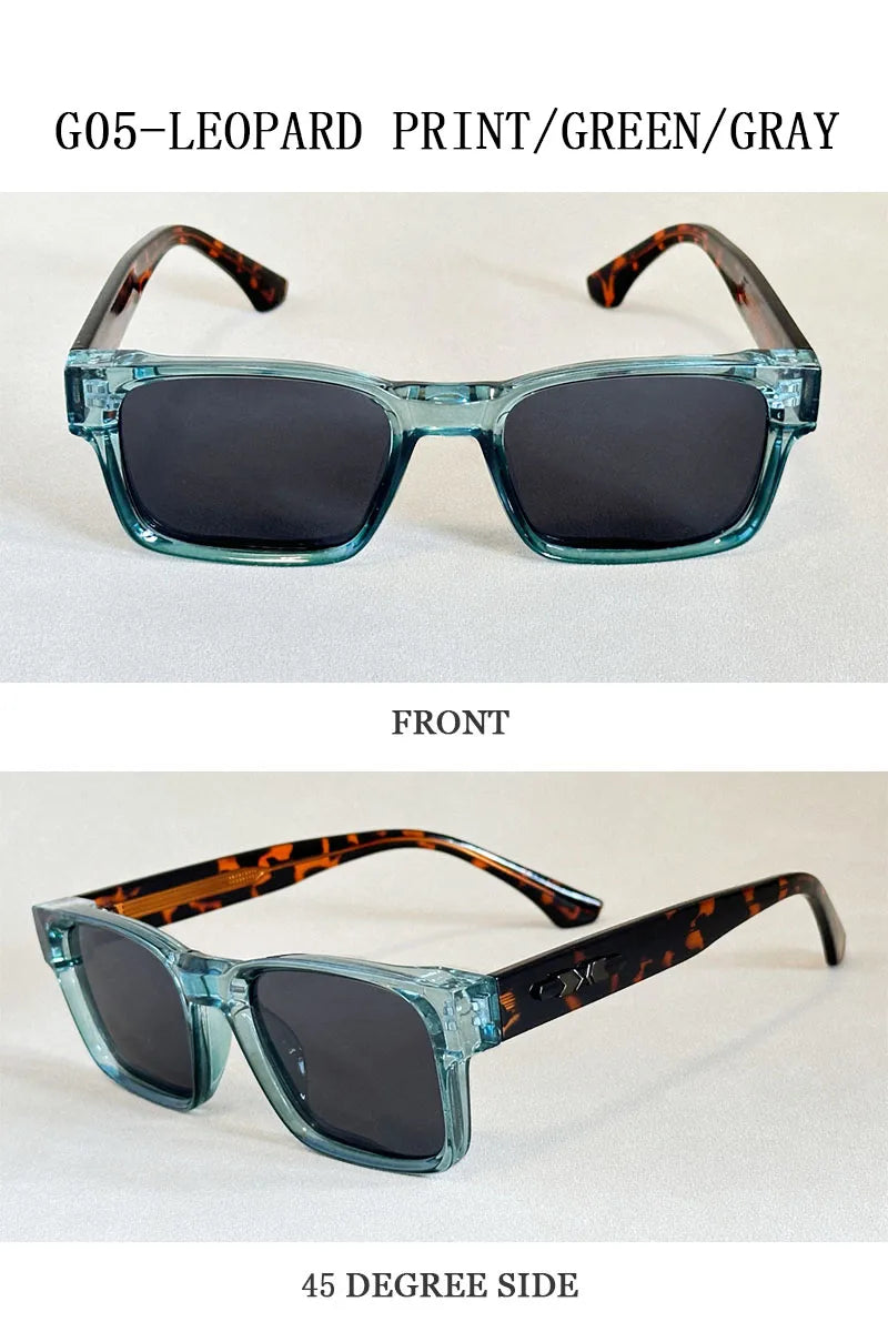 Lunettes de soleil carrées rétro pour hommes — vintage, femmes, à la mode, livraison directe