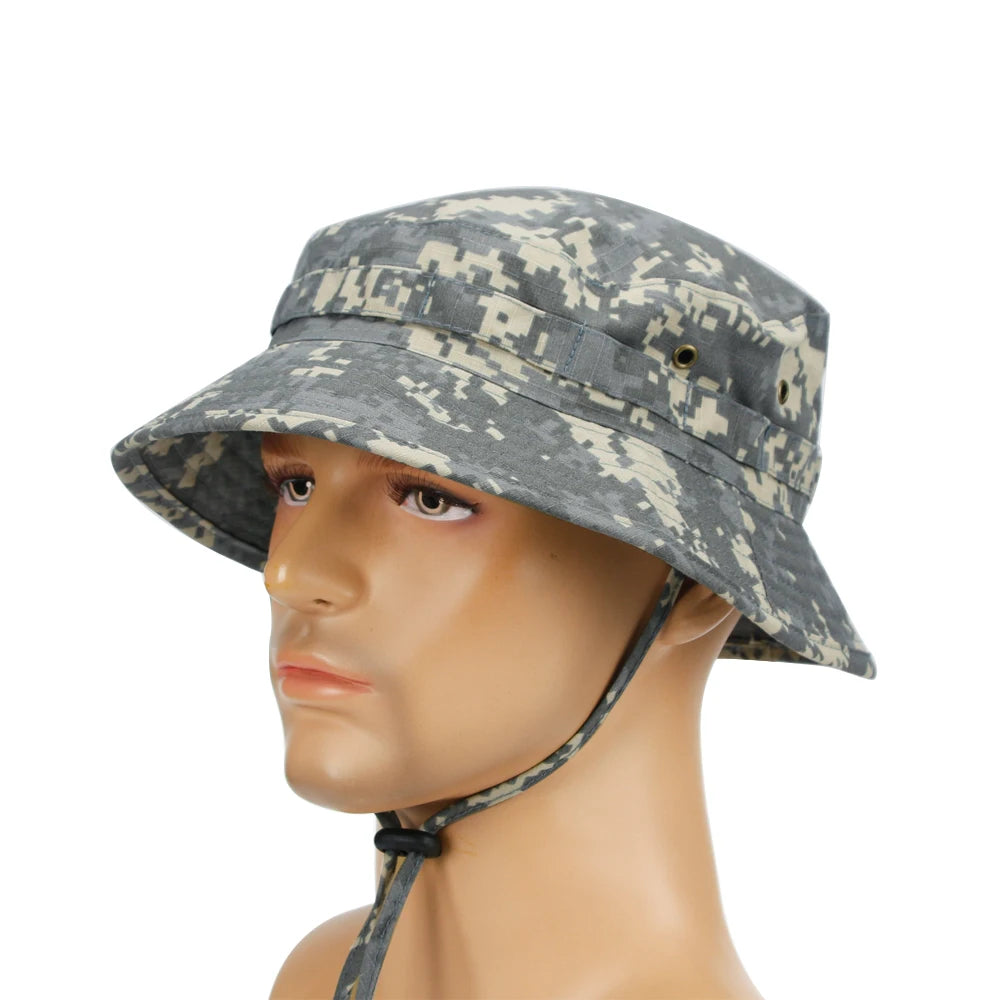 Chapeau Boonie Camouflage Pliable — Pêche, Chasse, Randonnée & Plage