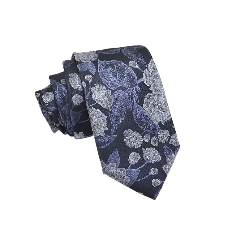 35 Styles hommes cravates en soie Jacquard point Floral 8 cm cravate accessoires usage quotidien chemise costume cravate cadeaux de fête de mariage cravate