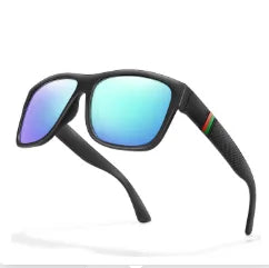 Men's Classic Square Polarized Sunglasses for Fishing, Outdoor Driving, Cycling, Running, Vintage, Large Frame, UV400