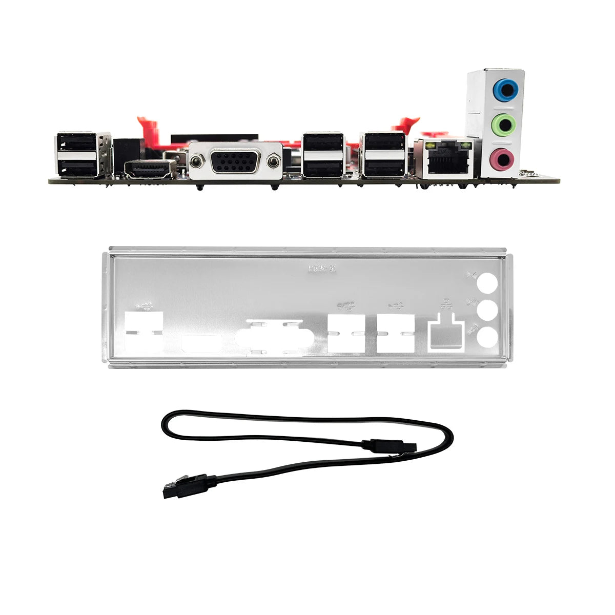 ZSUS H61 carte mère LGA 1155 cartes mères de bureau prenant en charge la RAM DDR3 avec Interface NVME M.2 USB2.0 SATA2.0