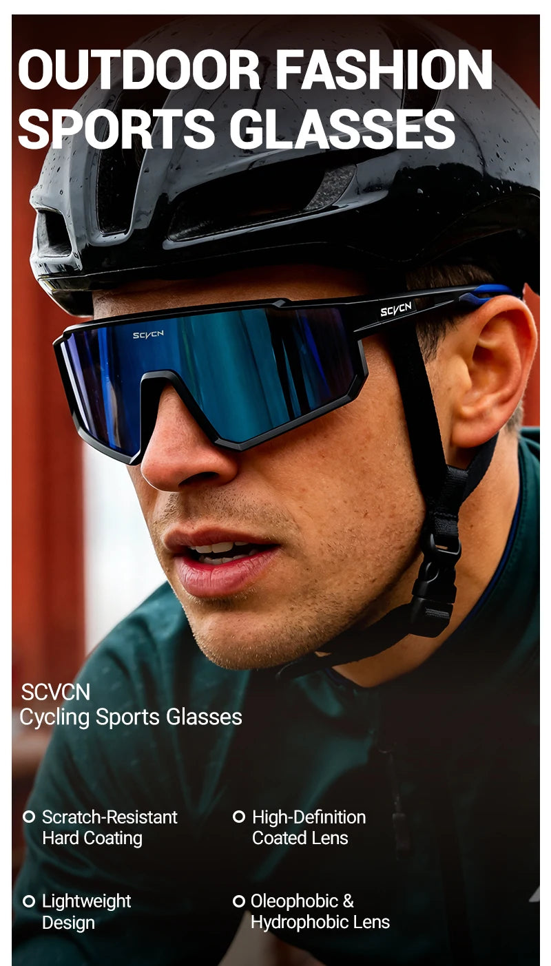 Lunettes de vélo de route et VTT UV400 — sport montagne, protection, hommes et femmes