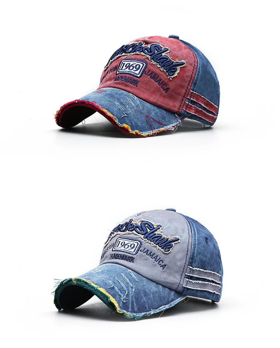 CNTANG Summer Fashion Vintage Baseball Cap Casual Washed Cotton Snapback Embroidery Caps For Men Women Fashion Hat Unisex Gorras