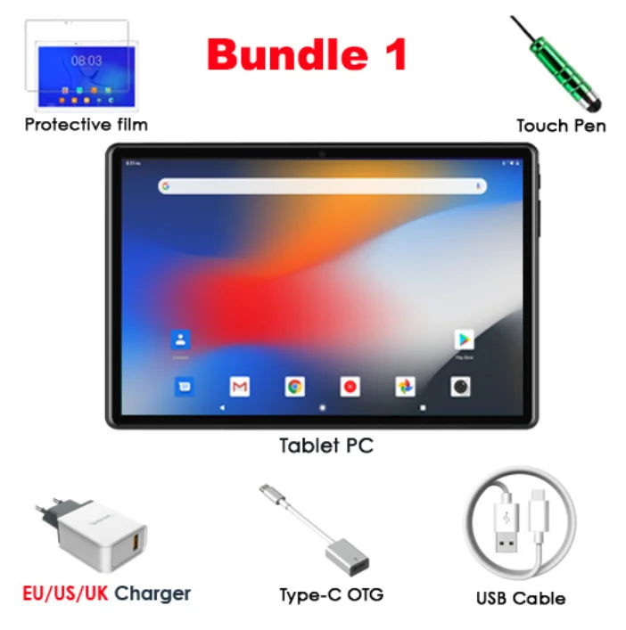 Global Pad-Tablet de persistencia 4G, Octa Core, Android 12, Ordenador PC, Tarjeta ocular para turistas, Llamada telefónica, WiFi, Bluetooth, Original, Nuevo, 2024
