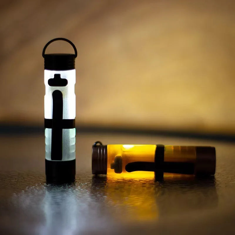 Mini lampe torche de poche Gopeak, LED extérieure, avec clip pour clés et casquette, torche 5050, longue autonomie, rechargeable par USB, pour randonnée, camping et sentiers d'urgence