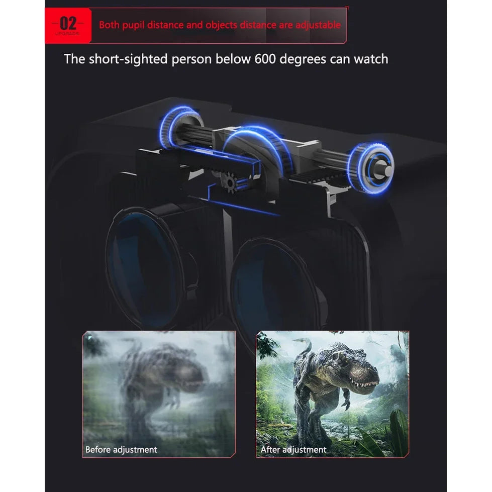 Shinecon Viar 3D Realidad Virtual VR Gafas Auriculares Dispositivos Casco Lentes Gafas Inteligentes para Teléfonos Inteligentes Juego Visor Móvil