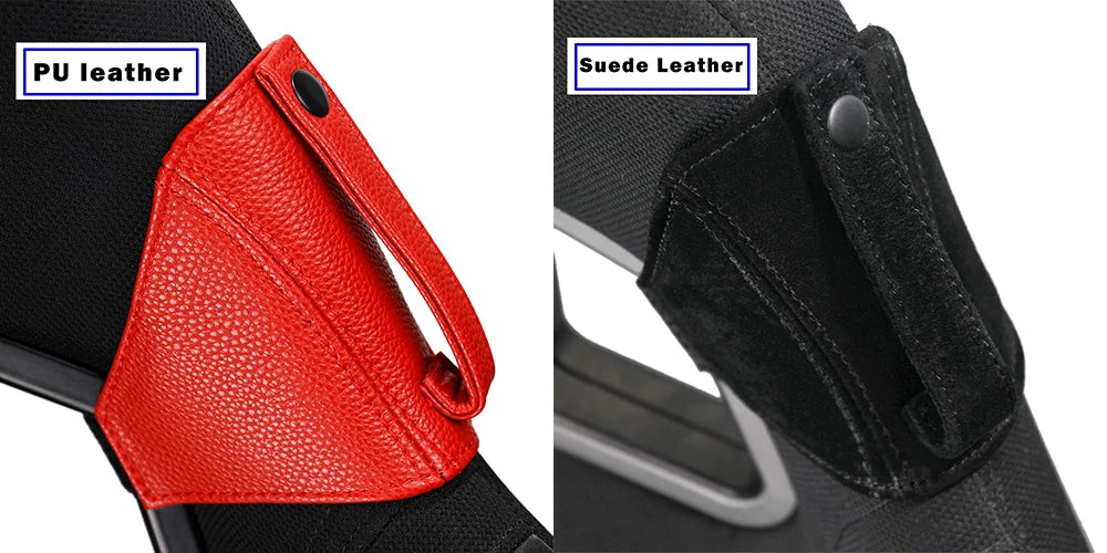 Support de ceinture de sécurité en cuir pour siège baquet de voiture de course JDM, guide et protecteur de ceinture