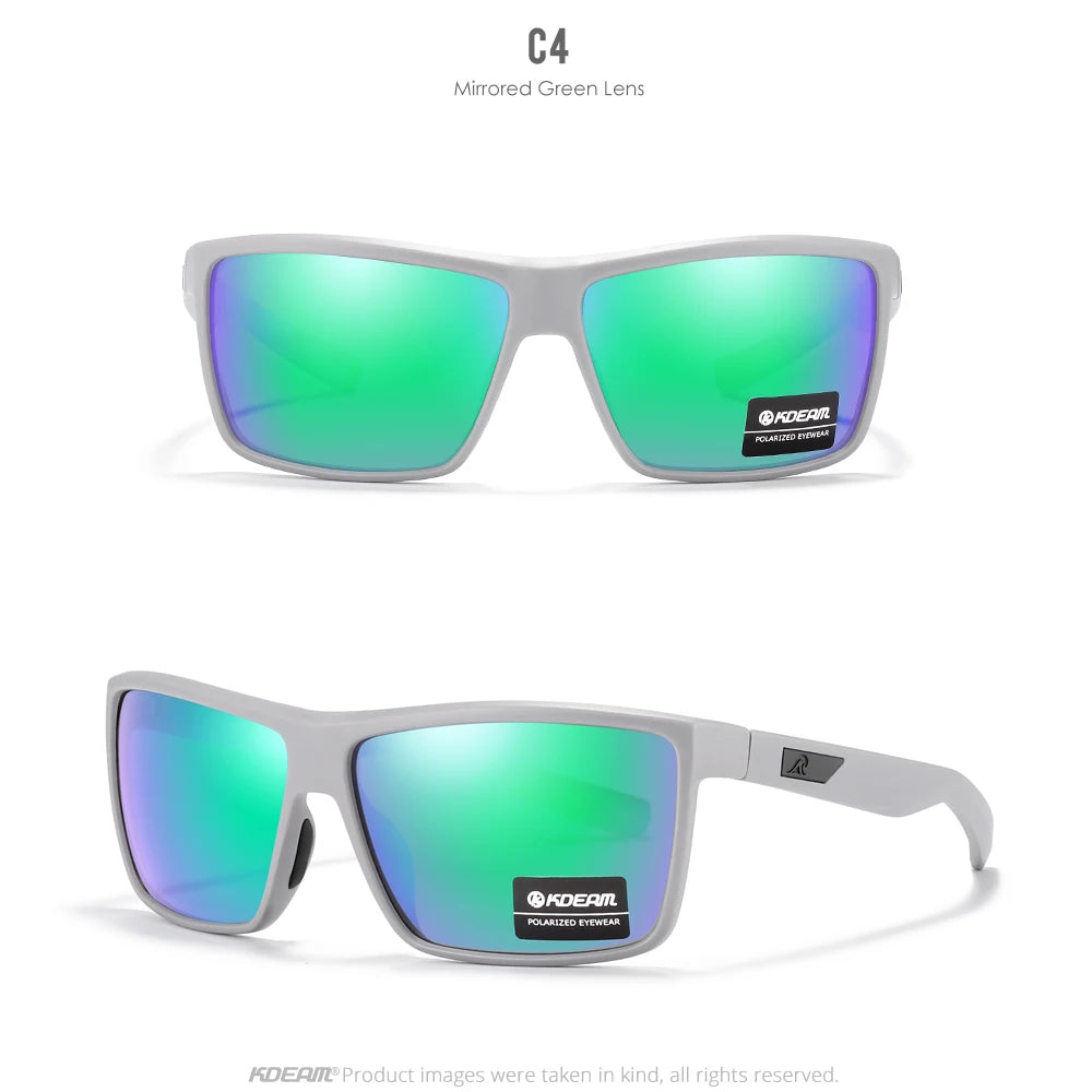 Lunettes de soleil résistantes aux rayures — verres polarisés, protection UV400, sport et loisirs