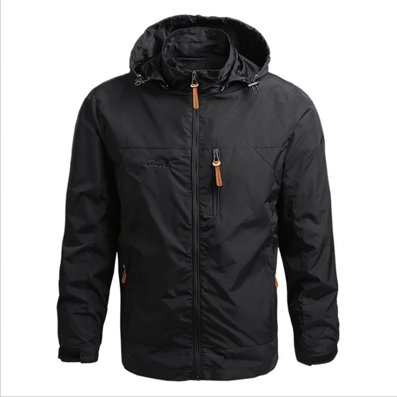Vestes coupe-vent imperméables pour hommes et femmes, veste tactique décontractée pour randonnée, multi-poches, à capuche, pour la pêche